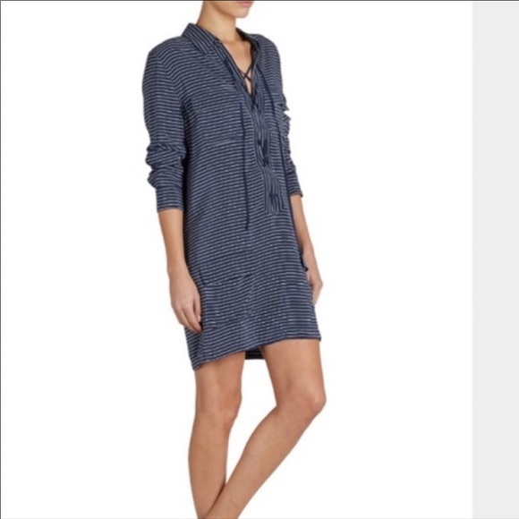 Equipment Dresses & Skirts - Equipment Silk Striped Mini Dress